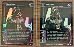 Star Wars WOTC TCG Darth Vader Foil & regular card 78/105 - Image 1