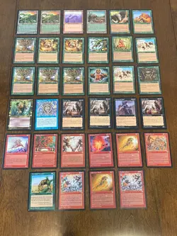 Lot of 34 Mirage Magic the Gathering Cards MTG, Varying Condition - Image 1