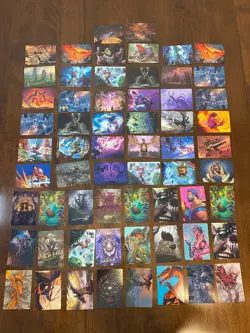 Lot of 62 Art Series Cards Some with Gold Signatures Magic the Gathering MTG - Image 1
