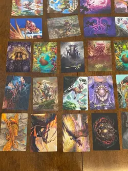Lot of 62 Art Series Cards Some with Gold Signatures Magic the Gathering MTG - Image 3