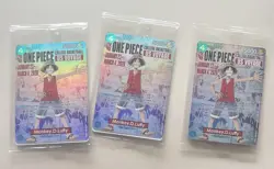 Sealed - One Piece US Voyage Promo Monkey.D.Luffy Character Cards (3) - Image 1
