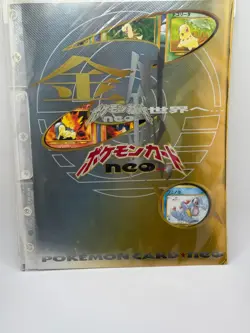 1999 Pokemon Neo Genesis Premium File Japanese Gold Silver 9 Card Promo Set Seal - Image 3