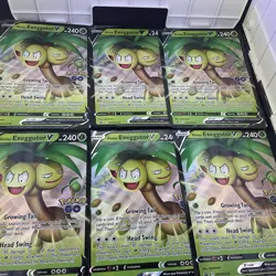 Lot Of 6 Jumbo Pokemon Promo Cards OVERSIZED SWSH225 Exeggutor V Pokemon GO X6 - Image 1