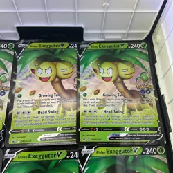 Lot Of 6 Jumbo Pokemon Promo Cards OVERSIZED SWSH225 Exeggutor V Pokemon GO X6 - Image 2