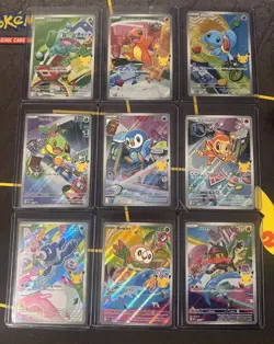 Pokemon First Partner Illustration box ALL PROMOS (9 cards) - Image 1