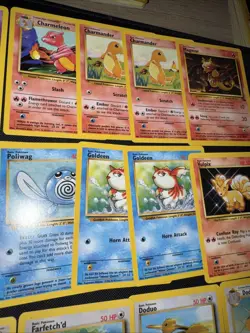 Vintage 1999 Pokemon 15 Card Lot Base Set 2 Charmander Gastly Charmeleon - Image 4