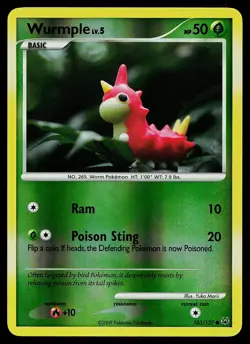 Pokemon Card - Wurmple Platinum 103/127 Common Reverse Holo - Image 1