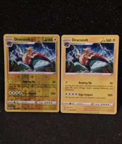 Dracozolt x Dracozolt Reverse Holo Rare Pokemon Trading Cards - Collectible TCG - Image 1