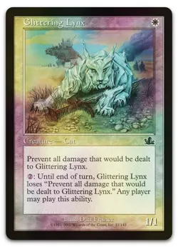 Glittering Lynx #11 (Foil) (LP) Prophecy PCY Magic MTG - Image 1