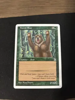 MTG Forest Bear Portal Three Kingdoms Regular - Image 1