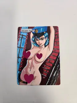 MTG Arcane Signet Officer Jenny Pokemon Waifu Alter Hand Painted by BAZAYO 18+ - Image 1