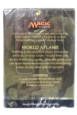 MTG * 9th Edition Core Set * Theme Deck - World Aflame - New Sealed [English] - Image 2