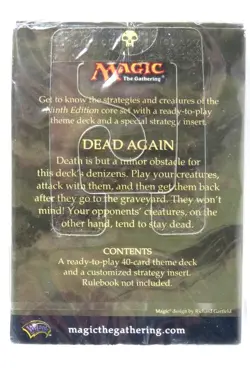 MTG * 9th Edition Core Set * Theme Deck - Dead Again - New Sealed [English] - Image 2