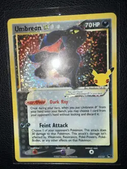 Pokemon TCG: Umbreon Gold Star 17/17 Celebrations 25th Anniversary NM - Image 3