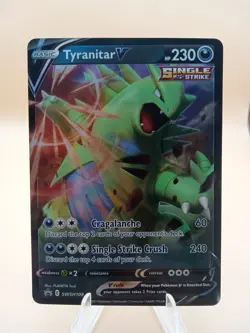 2021 Pokemon Sword & Shield Promo Tyranitar V #109 - Image 1