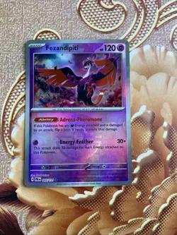 Pokemon Card Fezandipity 045/131 Prismatic Evolutions Pokeball Reverse Holo Rare - Image 1