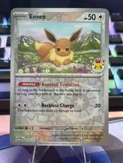 Eevee - (Pokemon Day 2025) (Reverse Cosmos Holo) Promo 74/131 Pokemon TCG - Image 1