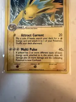 Pokemon Jolteon 8/115 EX Unseen Forces Holo Rare Stage 1 70HP Multi Pulse - Image 3