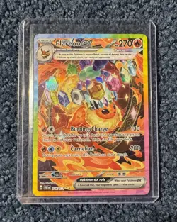 Pokemon TCG Flareon EX Prismatic Evolutions Card 146/131 Sir Illustration Rare - Image 1