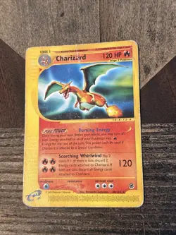 Pokemon TCG - Charizard 40/165 Non-Holo Expedition HP See Pics - Image 1