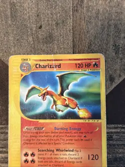 Pokemon TCG - Charizard 40/165 Non-Holo Expedition HP See Pics - Image 3