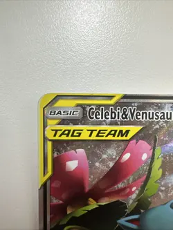 Pokemon TCG Celebi & Venusaur GX SM167 Sun & Moon Promo Tag Team Holo Ultra Rare - Image 3