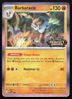 Perfect Order - Barbaracle MEP 065 - Pre-Release Black Star Promo - Pokemon TCG - Image 1
