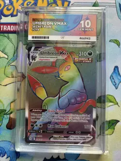 Pokemon TCG Umbreon Vmax 214/203 Evolving Skies Ace 10 - Image 1
