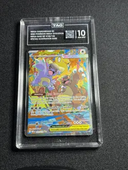 2025 Pokemon Mega Evolution Base Set Mega Kangaskhan ex 182/132 TAG 10 - Image 1