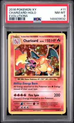 2016 POKEMON XY EVOLUTIONS 11 CHARIZARD-HOLO - Image 1