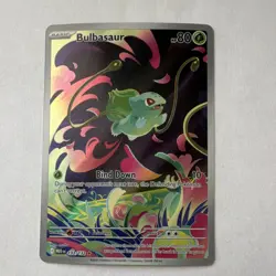 Pokemon Bulbasaur 133/132 Me01: Mega Evolution Illustration Rare Full Art Holo - Image 3