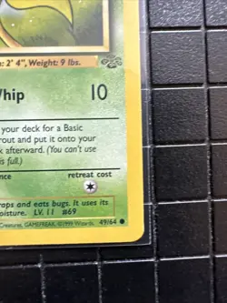 Pokemon TCG WOTC Jungle 1st Edition Bellsprout 49/64 Common LP - Image 3