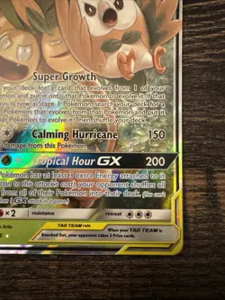 Pokemon Rowlet & Alolan Exeggutor GX 1/236 SM Unified Minds Ultra Rare Holo - Image 4