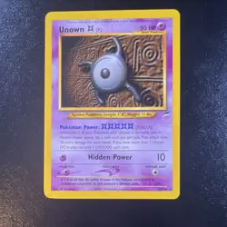 Pokemon Unown [X] 30/105 Neo Destiny Rare NM Basic English 2000 - Image 1