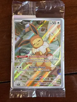 Pokemon Prismatic Evolutions Eevee Promo 173 Illustration Holo Sealed - Image 1