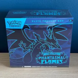 Pokemon TCG: Mega Evolution Phantasmal Flames Elite Trainer Box ETB New & Sealed - Image 1