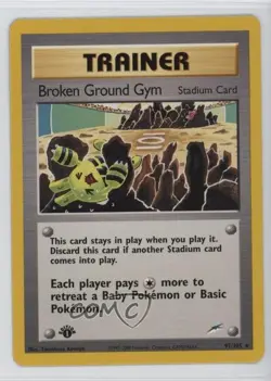 Broken Ground Gym 1st Ed. Pokemon Neo Destiny #92 2002 - Image 1