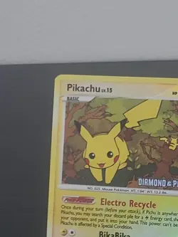 Pokemon Pikachu 94/123 Diamond and Pearl Burger King Stamped Reverse Holo - Image 4