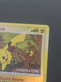 Pokemon Pikachu 94/123 Diamond and Pearl Burger King Stamped Reverse Holo - Image 5