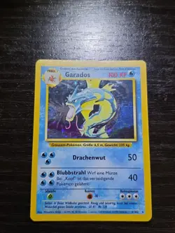 German Pokemon TCG Garados Gyarados 6/102 Base Set Holo Rare LP - Image 2