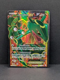 Rayquaza EX Full Art 123/124 Dragons Exalted Holo Rare Pokemon TCG ITALIAN MP+ - Image 1