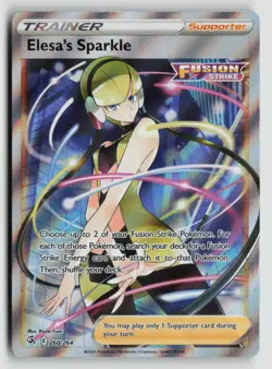 Elesa's Sparkle Full Art 260/264 Pokemon SWSH08: Fusion Strike Ultra Rare NM - Image 1