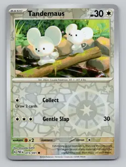 Reverse Holo Tandemaus 166/193 Common SV02: Paldea Evolved Pokemon - Image 1