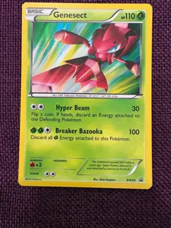 Pokemon TCG Black & White Genesect BW99 Black Star Promo HOLO LP - Image 1