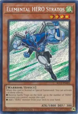 Elemental HERO Stratos SEALED - BLC1-EN003 - Secret Rare - 1st Edition Yugioh - Image 1