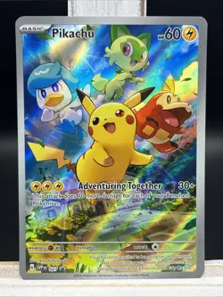 ✨Pikachu 027 Sv: Scarlet & Violet Promo Cards Holo Illustration Rare✨ - Image 1