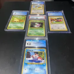 vintage Graded pokemon cards binder lot PSA & CGC - Image 1