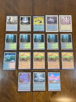 Lot of 18 Land & Legendary Land Magic the Gathering Cards MTG Vintage - Image 1
