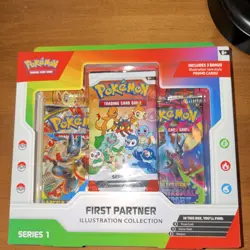 Pokemon First Partner Illustration Collection Series 1 Promo Cards & Booster Pa… - Image 1