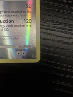 Pokemon Lugia 14/132 Secret Wonders Reverse Holo Rare Basic 90 HP Card - Image 4